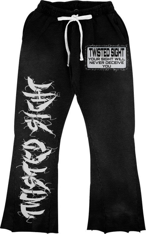 Jet Black "Twisted Sight Sweats