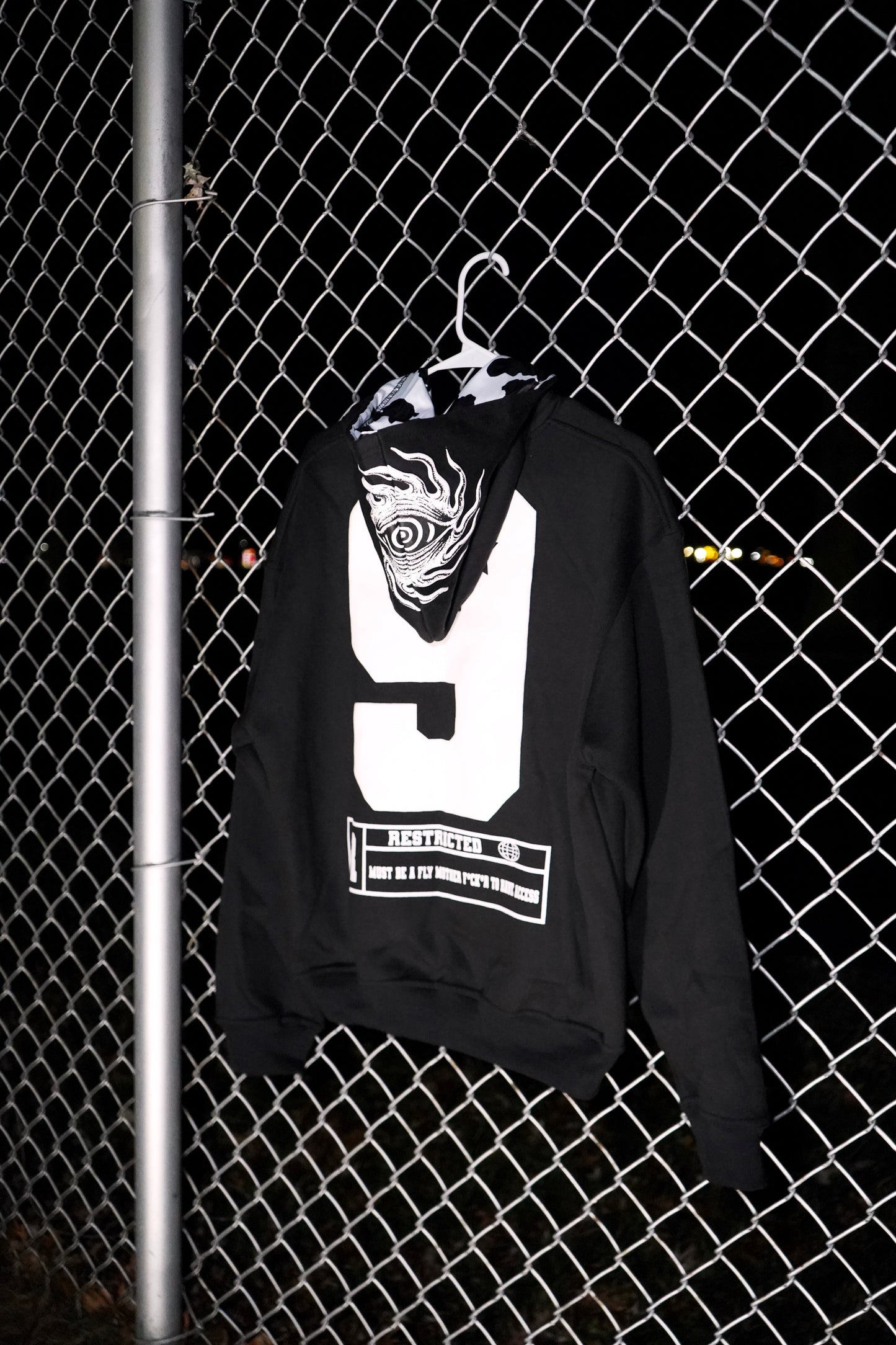 Jet Black "Twisted Sight Zip Hoodie"