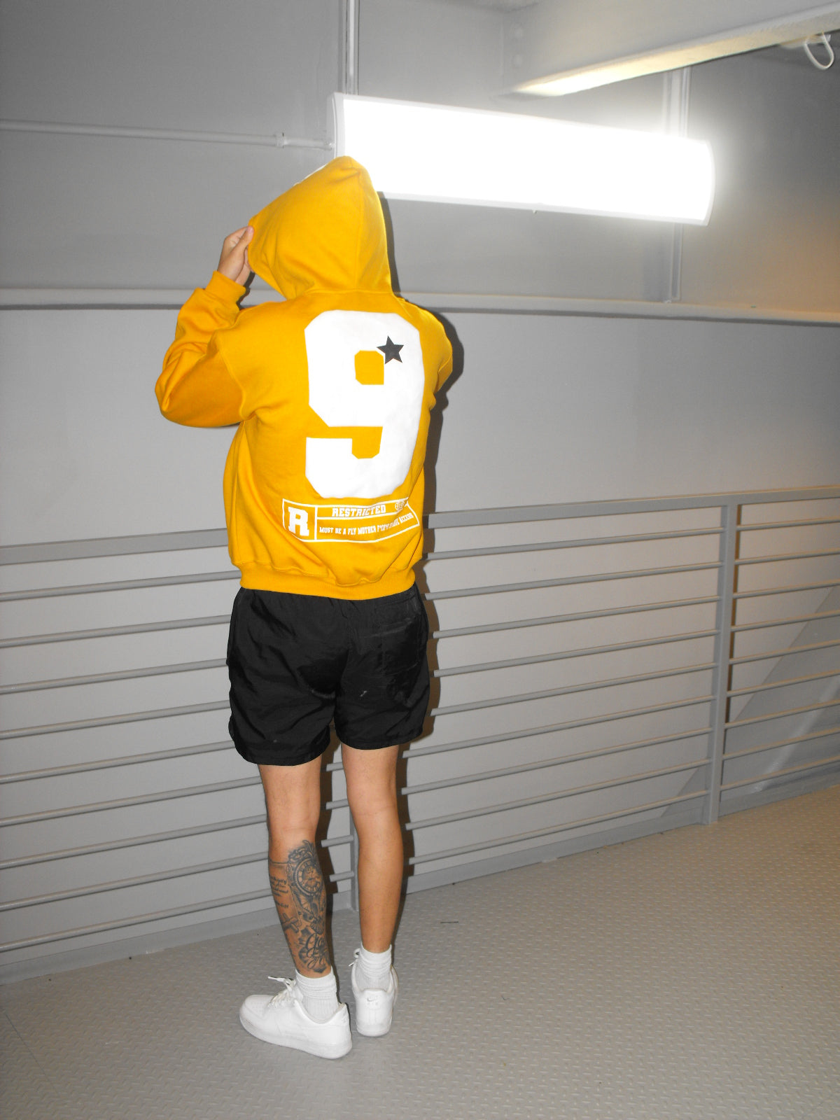 Mustard Yellow "Twisted Sight Full Zip Hoodie"